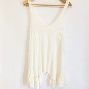 Ivory Tank Swim Coverup Size Small